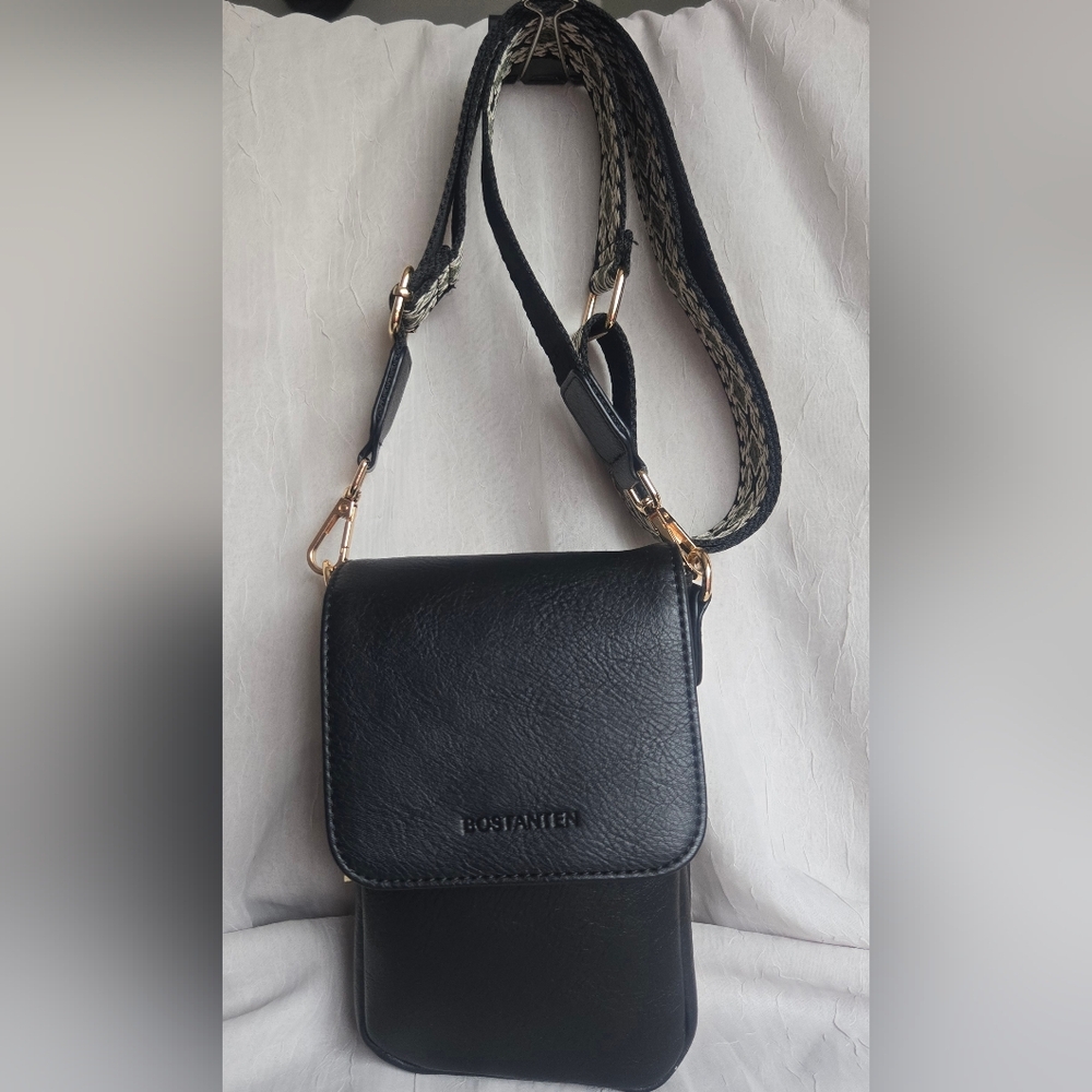 Bostanten Phone Crossbody Bag – Diamond Pattern Strap